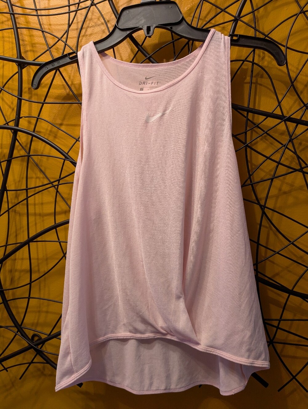 Nike Dri-FIT Pink Lightweight Tank Top Graphic Back (Size S)